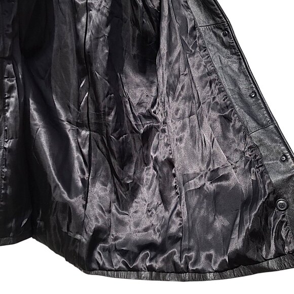 Modern Essentials Black Leather Jacket, M - Picture 5 of 9